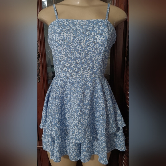 SHEIN Blue Floral Print Garment - Picture 3 of 6